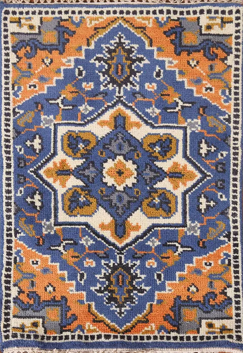 Blue Heriz Serapi Oriental Rug 2x3