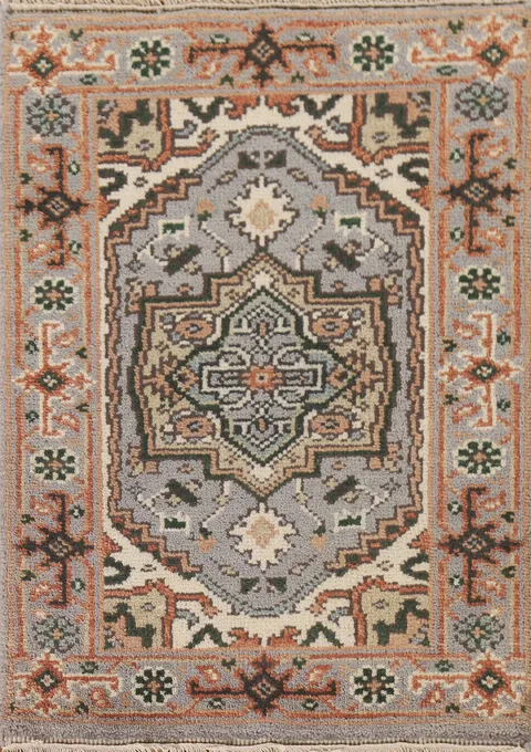 Gray Heriz Serapi Indian Rug 2x3