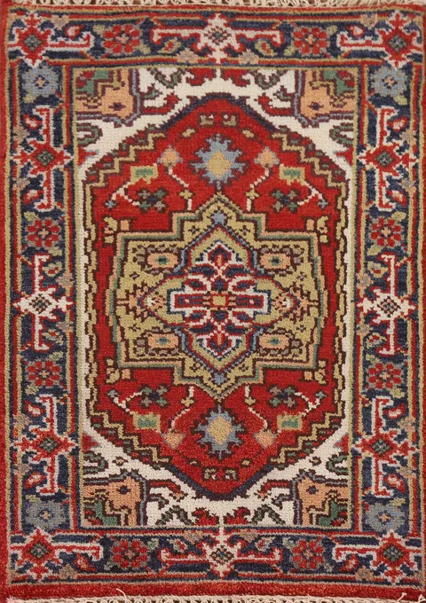 Handmade Heriz Serapi Oriental Rug 2x3
