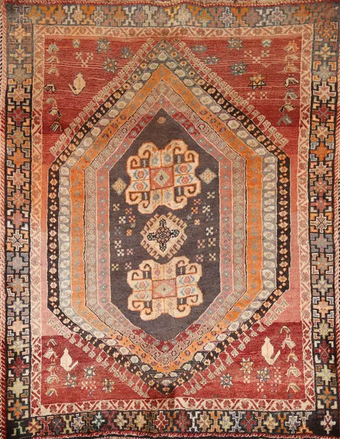Tribal Geometric Shiraz Persian Rug 4x6
