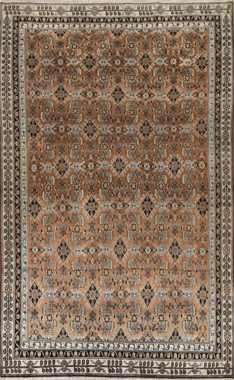 All-Over Geometric Kashkoli Persian Area Rug 6x10