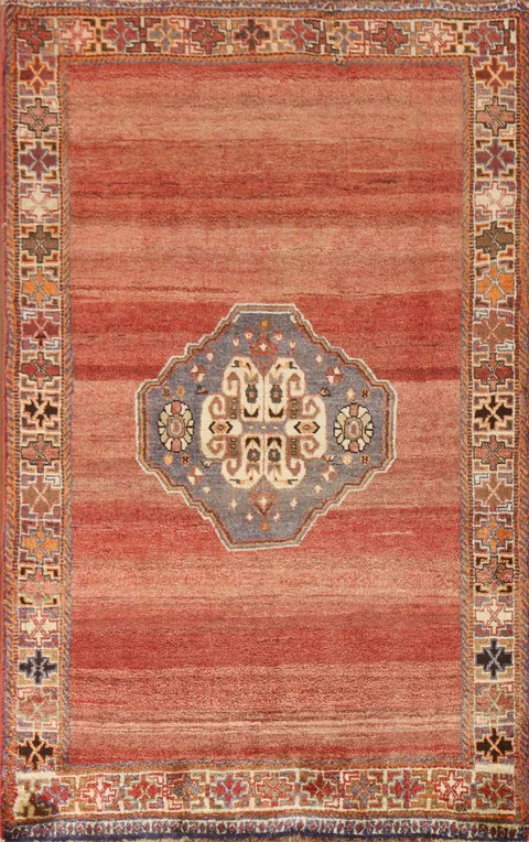 Vintage Wool Gabbeh Persian Rug 4x6