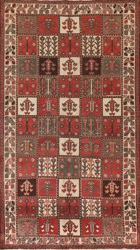 Garden Design Bakhtiari Persian Area Rug 5x9