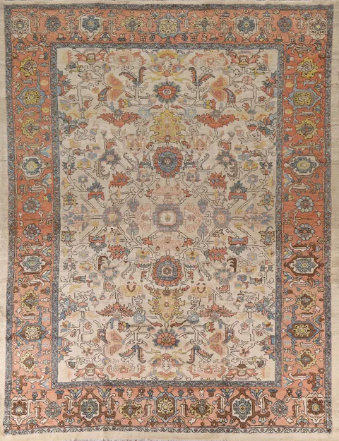 Vegetable Dye Heriz Serapi Persian Area Rug 10x13