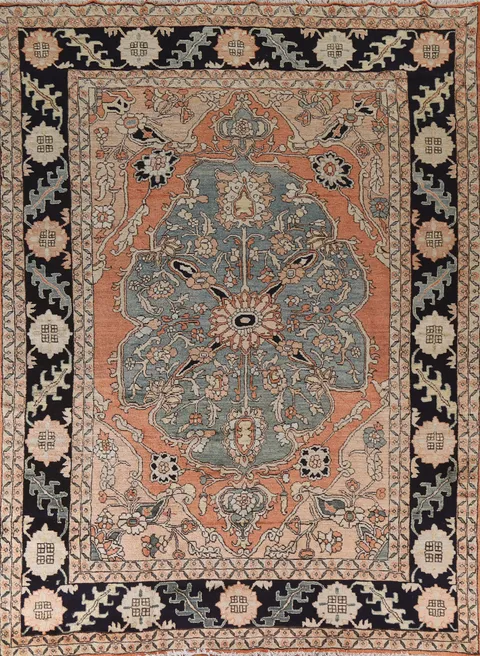 Vegetable Dye Heriz Serapi Persian Area Rug 9x12