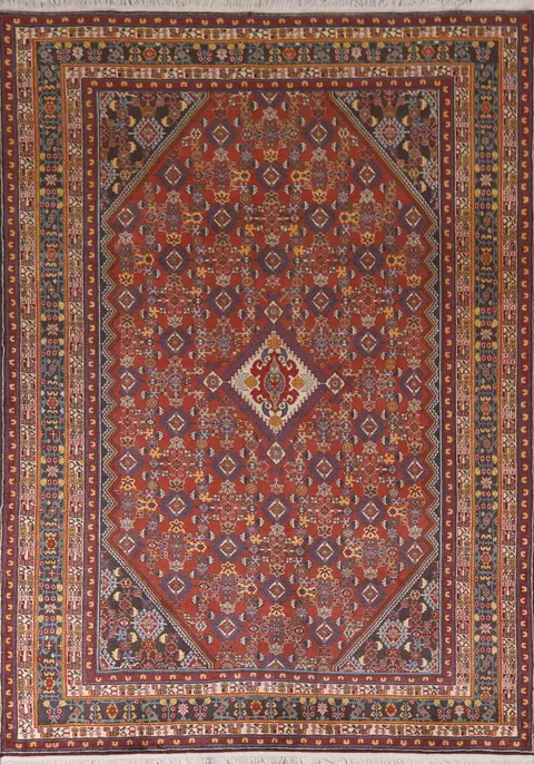 Vegetable Dye Kashkoli Persian Area Rug 7x10