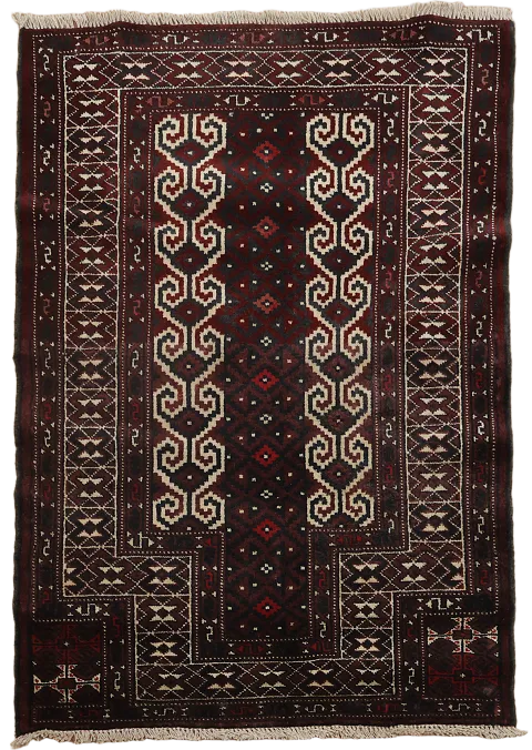 3x4 Turkoman Persian Area Rug