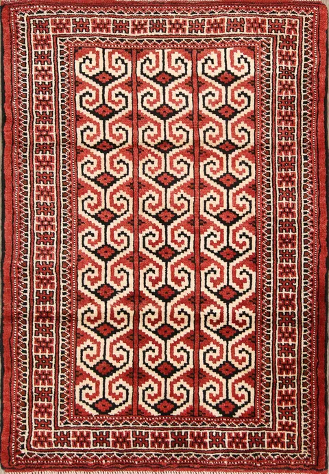 3x4 Turkoman Persian Area Rug