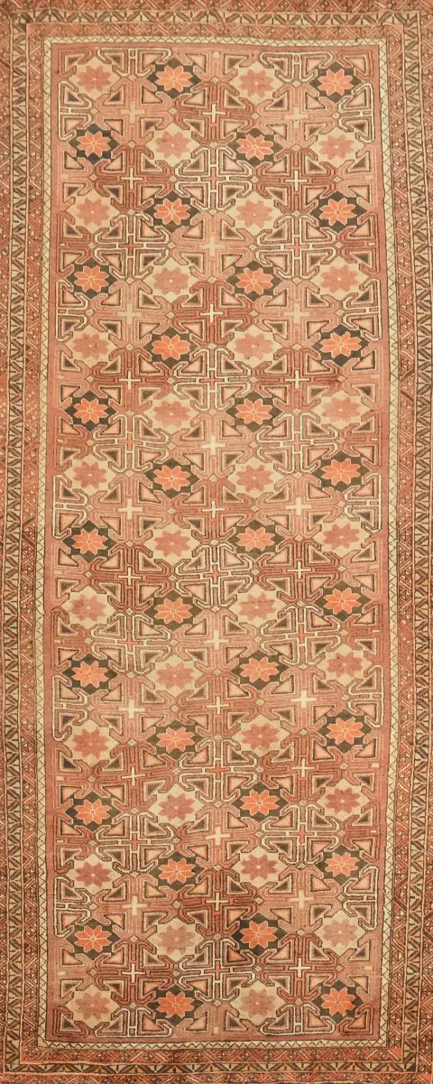 Geometric Ardebil Persian Runner Rug 4x11