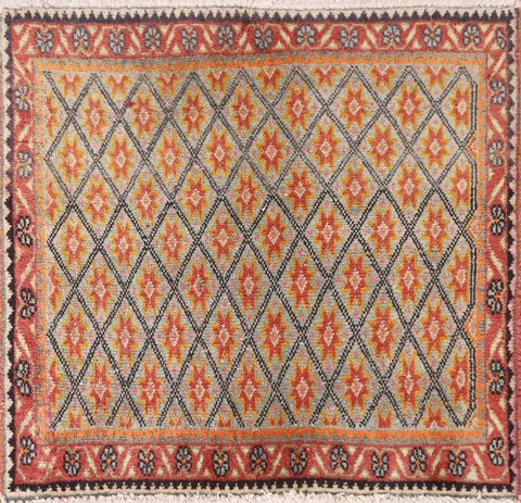 Vegetable Dye Tabriz Square Persian Rug 2x2