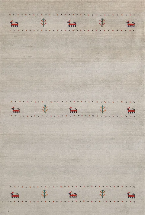 Tribal Gabbeh Oriental Rug 4x6