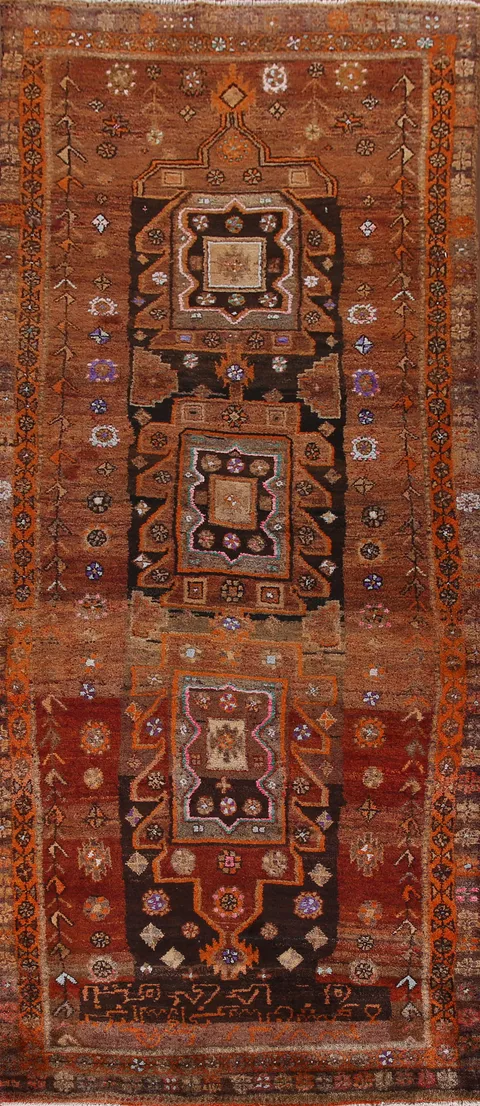 Vintage Wool Lori Persian Runner Rug 4x12