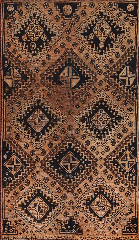 Antique Wool Lori Persian Rug x7
