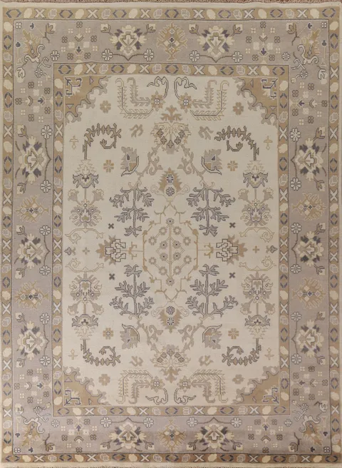 Floral Wool Oushak Oriental Area Rug 9x12