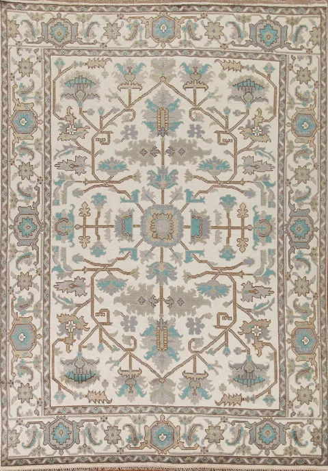 Handmade Wool Oushak Indian Area Rug 9x12