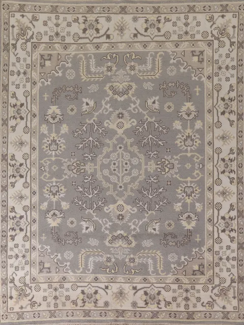 Gray Wool Oushak Oriental Area Rug 8x10