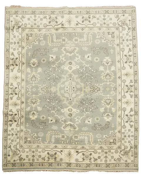 Gray Wool Oushak Oriental Area Rug 8x10