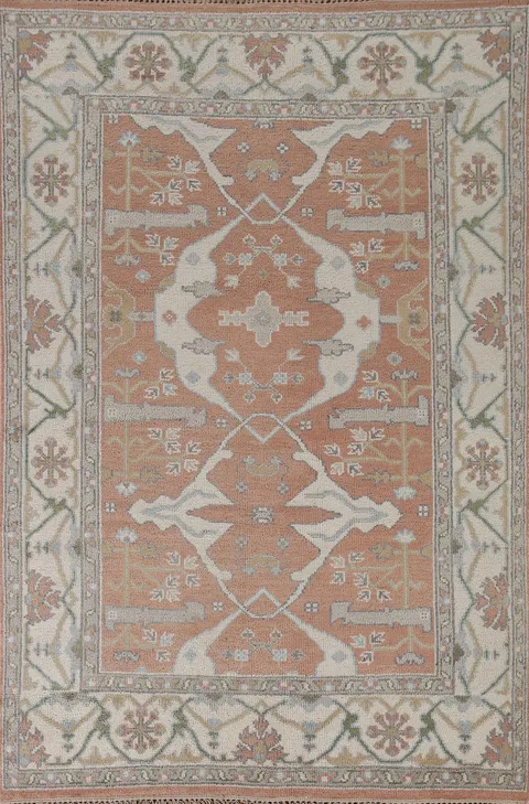 Handmade Wool Oushak Indian Area Rug 6x9