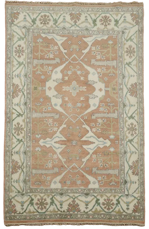 Handmade Wool Oushak Indian Area Rug 6x9