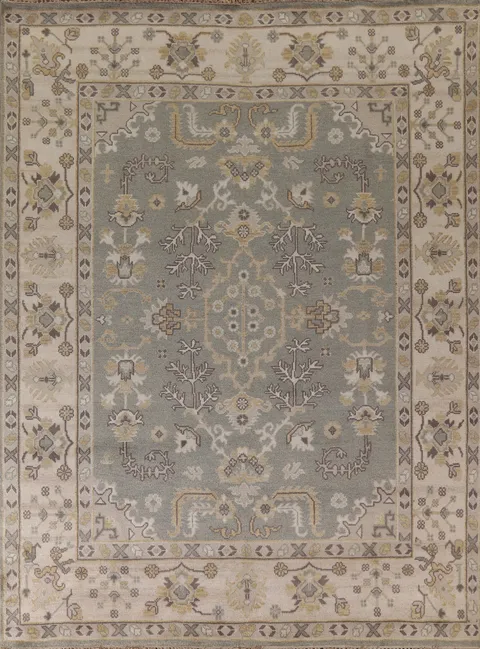 Geometric Oushak Oriental Area Rug 8x10