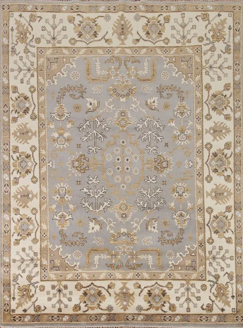 Handmade Gray Oushak Oriental Area Rug 8x10