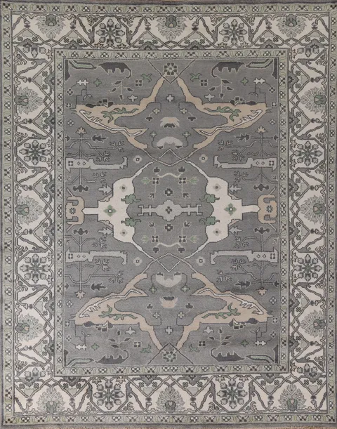 Gray Oushak Oriental Area Rug 8x10