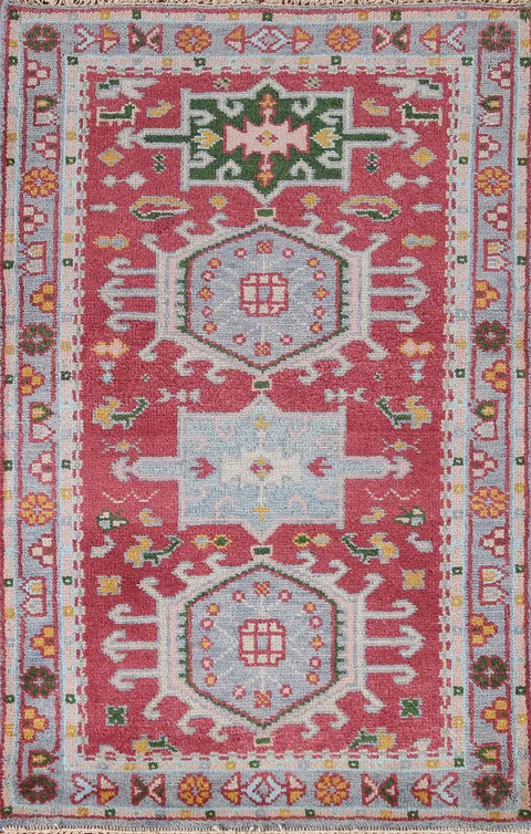 Handmade Kazak Indian Rug 3x5