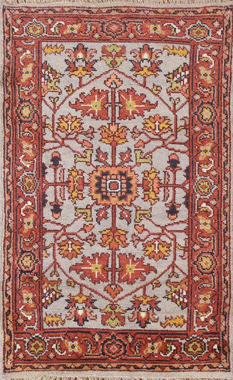 All-Over Heriz Serapi Oriental Rug 3x5