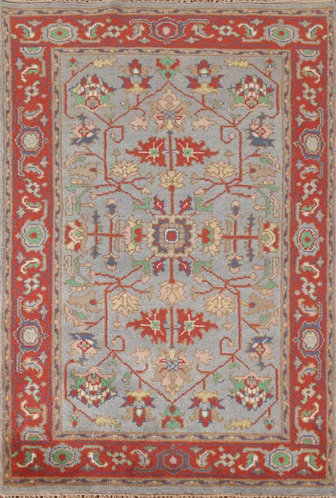 Handmade Heriz Serapi Indian Rug 4x6