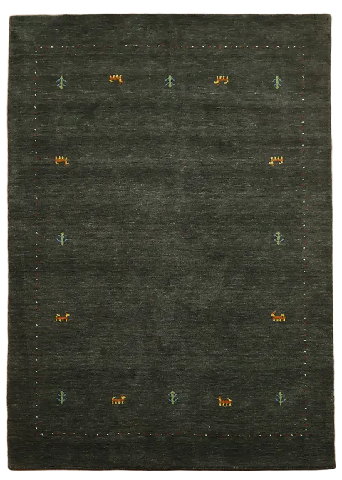 Tribal Gabbeh Indian Area Rug 5x8