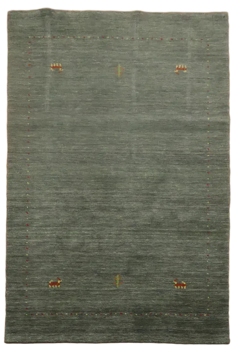 Sophisticated Gray Rug with Intricate Textured Designs 4x6