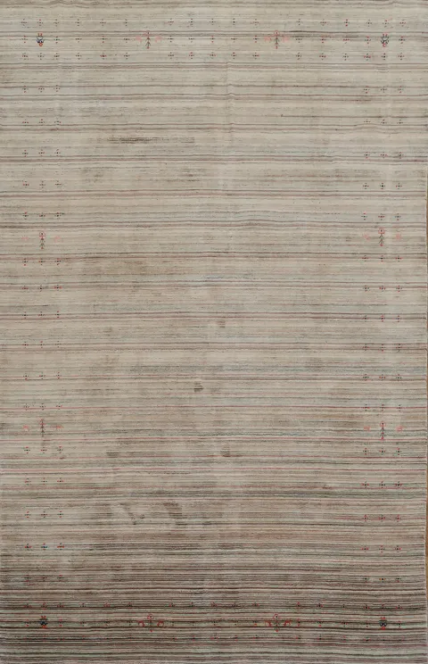Striped Gabbeh Oriental Area Rug 8x12