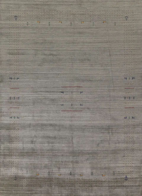 Tribal Wool Gabbeh Indian Area Rug 9x12