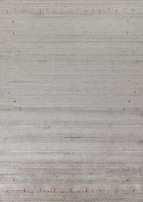 Striped Gabbeh Indian Area Rug 9x12