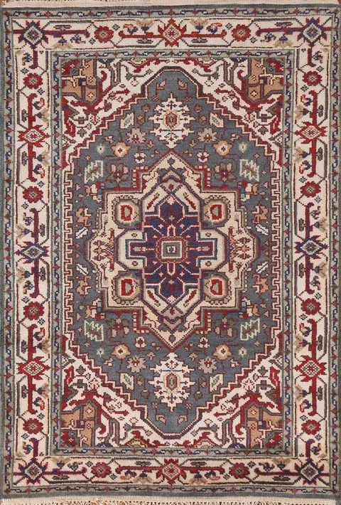 Gray Heriz Serapi Oriental Rug 4x6