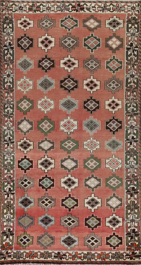 Geometric Bakhtiari Persian Area Rug 5x9