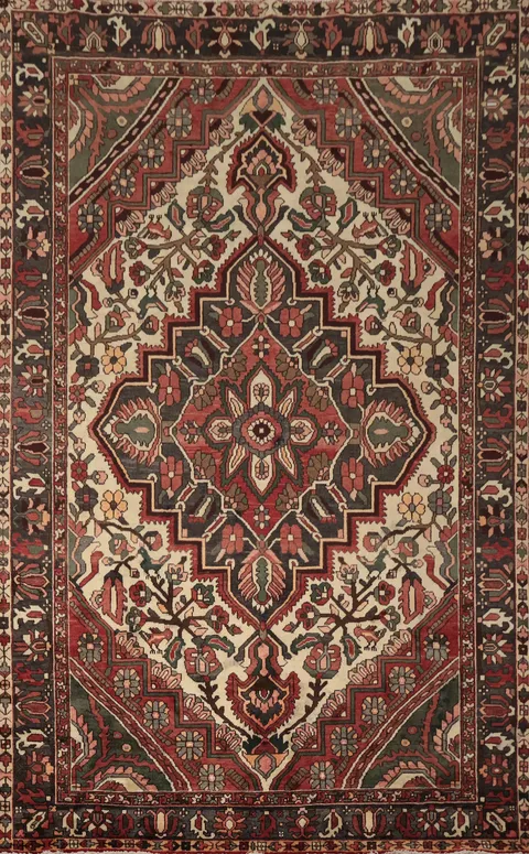 Bohemian Chic Bakhtiari Persian Area Rug 7x10 Ideal for Cozy Ambiance