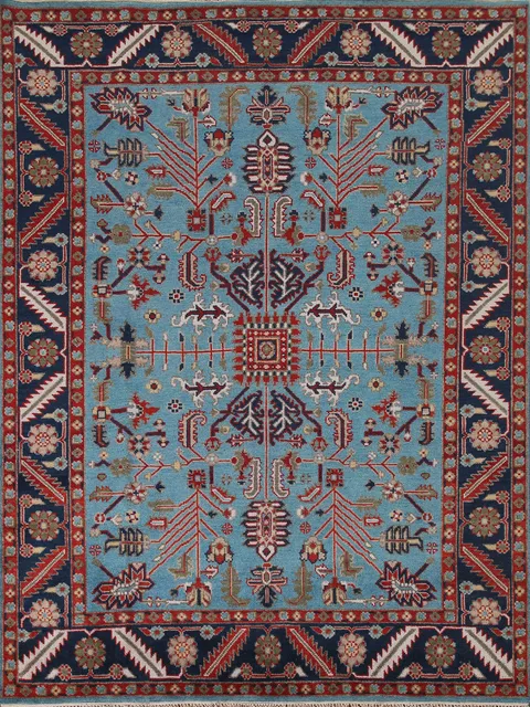 Light Blue Oushak Oriental Area Rug 8x10