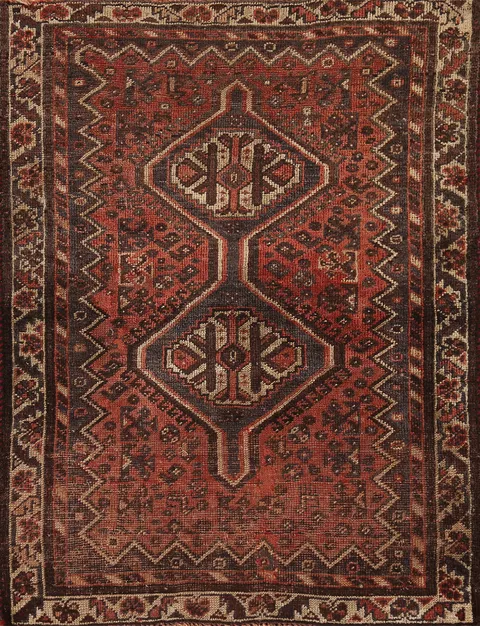 Tribal Wool Qashqai Persian Rug 3x5