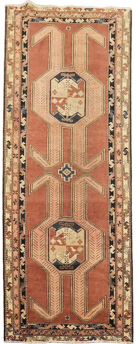 Vintage Wool Meshkin Persian Area Rug 5x11