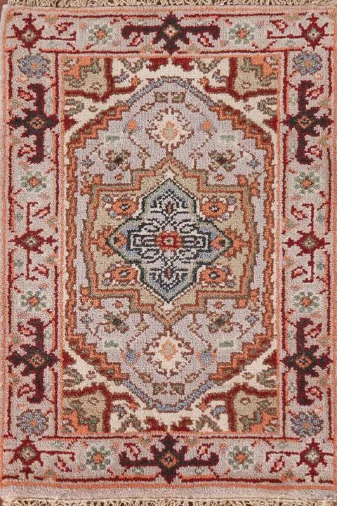 Geometric Heriz Serapi Indian Rug 2x3