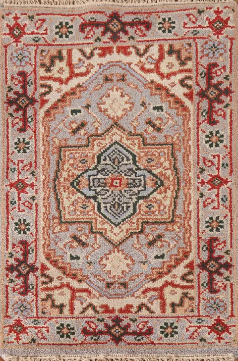 Geometric Heriz Serapi Indian Rug 2x3