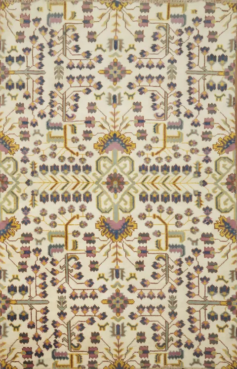 All-Over Kazak Handmade Area Rug 5x8