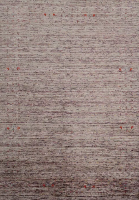 Artisan Craftsmanship Shines in This Subtle Gabbeh Area Rug 8x10
