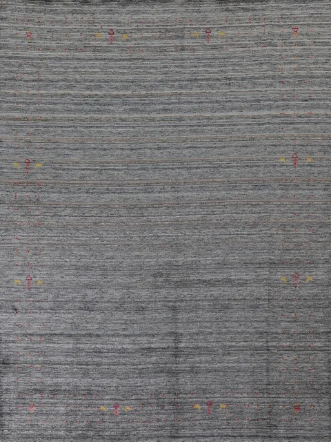 Handmade Gray Gabbeh Indian Area Rug 8x10