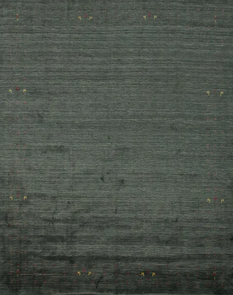 Elegant Minimalist Gabbeh Square Area Rug 10x10 with Subtle Details