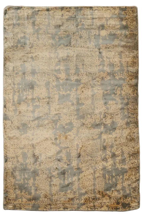 Handmade Abstract Oriental Area Rug 5x8