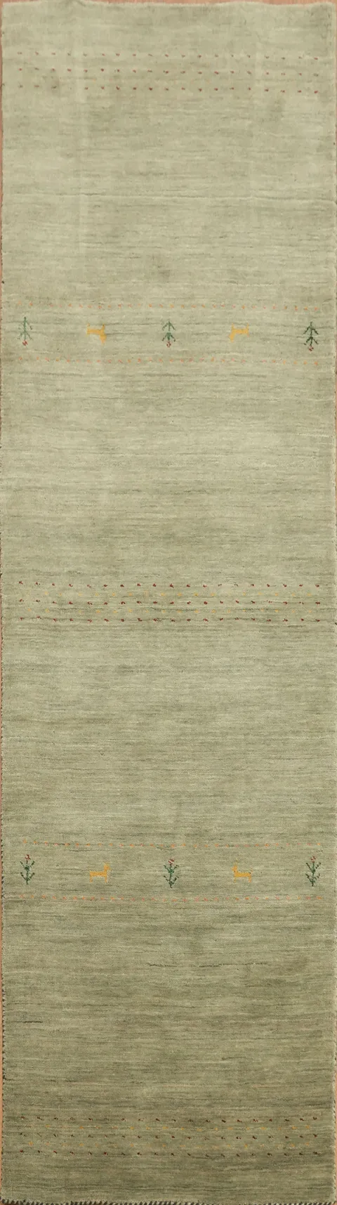 Tribal Gabbeh Indian Runner Rug 3x10