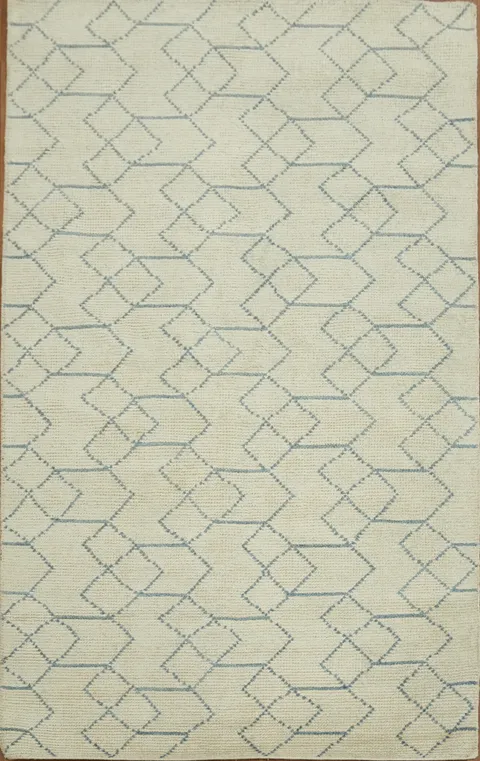 All-Over Moroccan Indian Area Rug 5x8