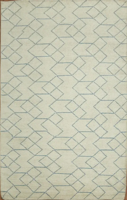 All-Over Trellis Moroccan Oriental Area Rug 5x8